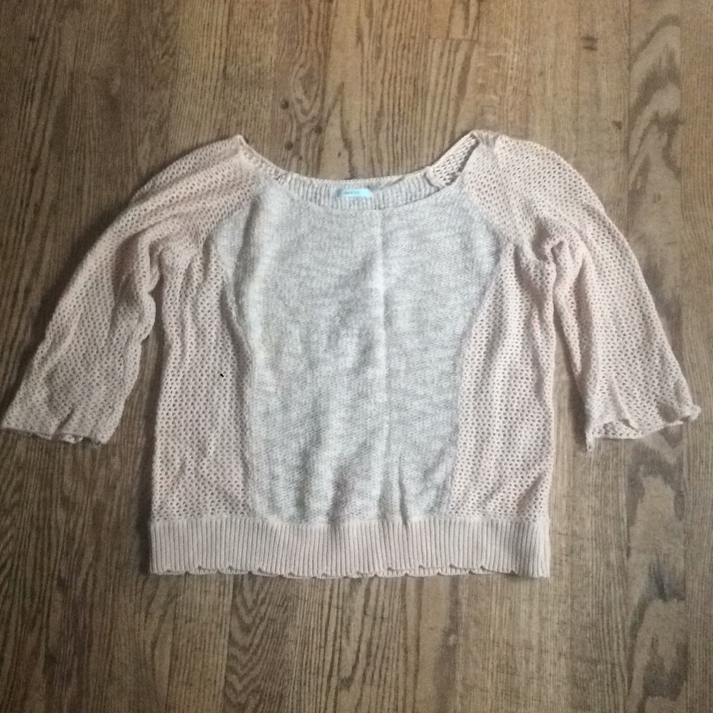 Kimchi Blue Peach Knit Crop Sweater Size M